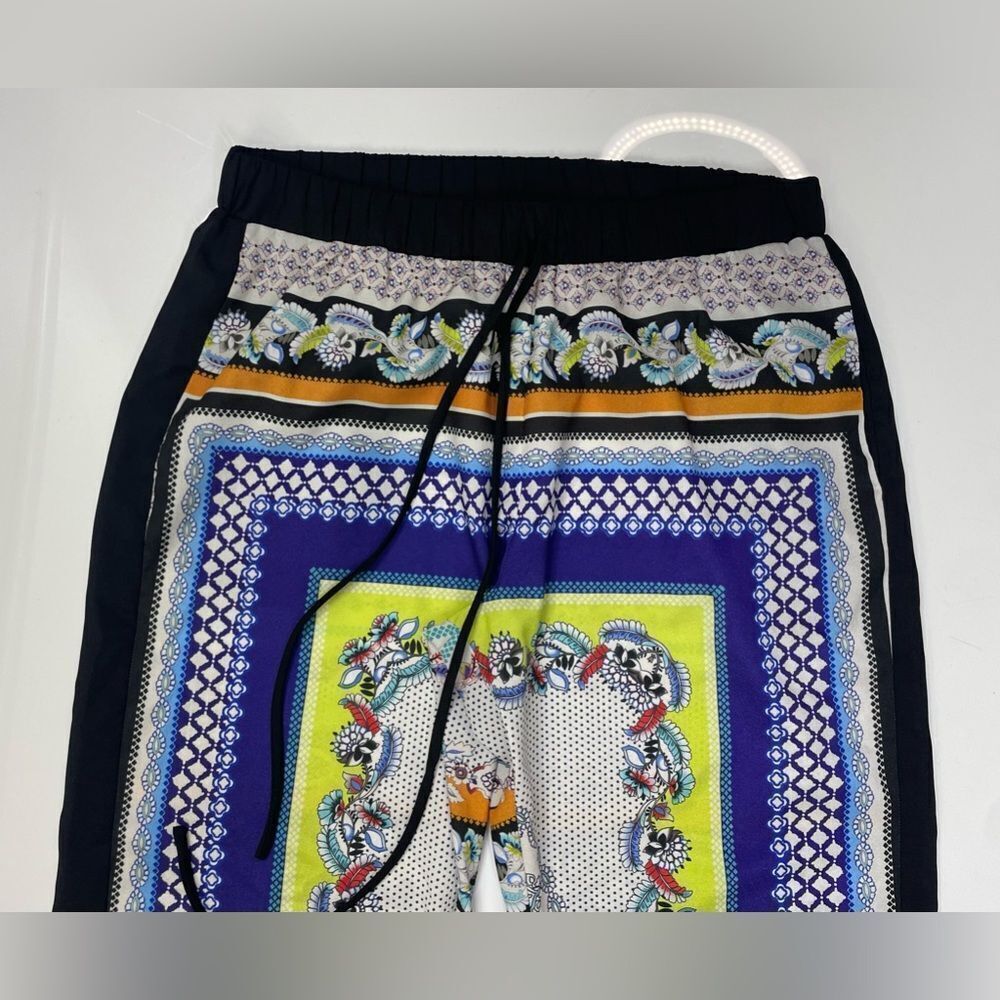 Clover Canyon Mixed Print Pattern Drawstring Pant… - image 2